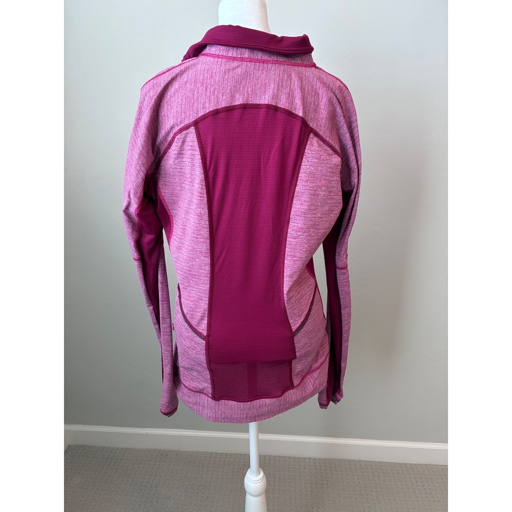 Lululemon Women's Pink Heathered Half Zip Long‎ Sleeve Pullover Top - Picture 5 of 9